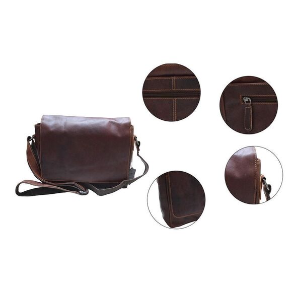 Genuine Leather Laptop Bag / Messenger Bag / Travel Bag - Picture 4 of 6